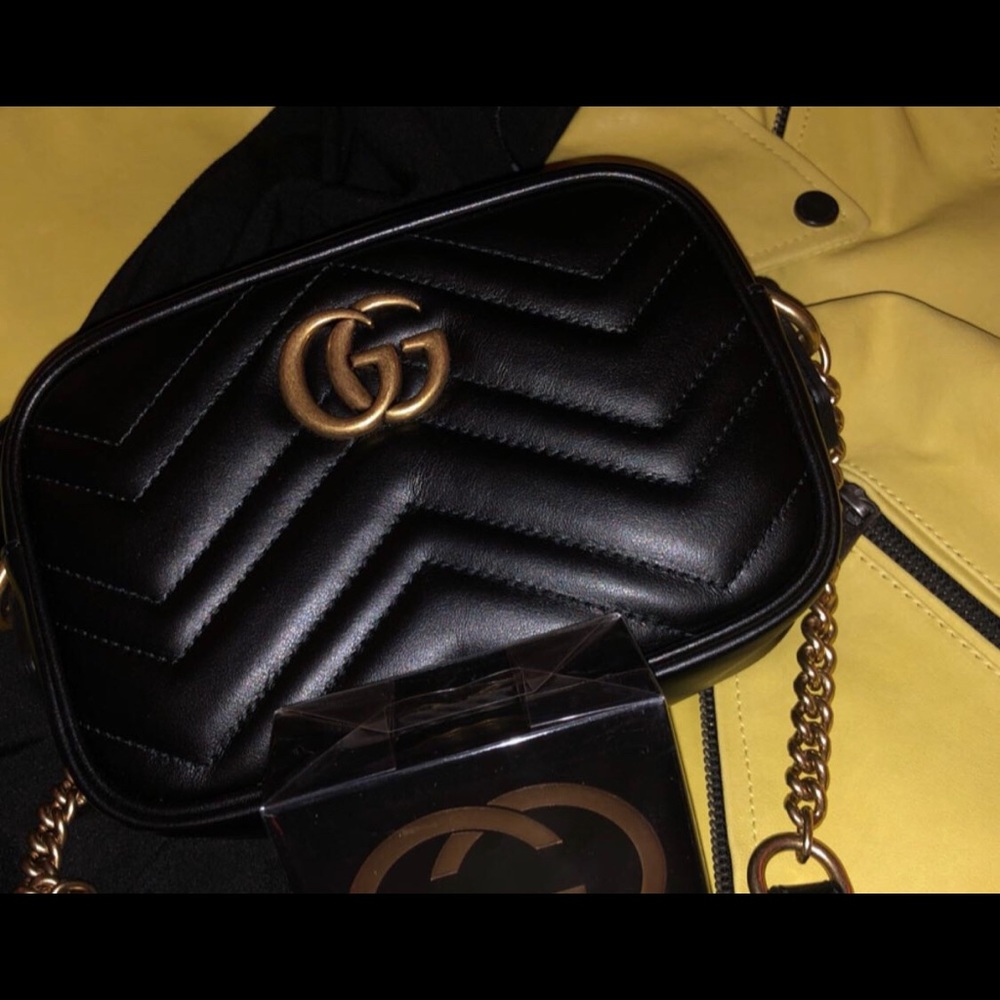 GG Marmont small matelassé shoulder bag